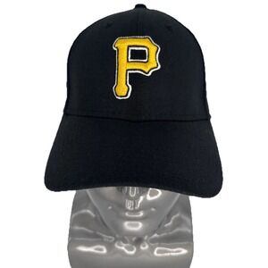 New Era Pittsburgh Pirates 39THIRTY Stretch Fit Hat M/L Black MLB Cap